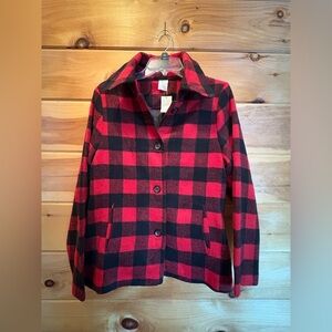 Cracker Barrel Buffalo Plaid Check Shacket size Medium NWT